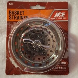 Ace 3-1/4"D Stainless Steel Basket Strainer Assembly 45012